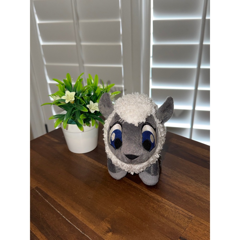 Neopets Petpet Babaa Plush White Grey Sheep Stuffed Animal Toy with Tags